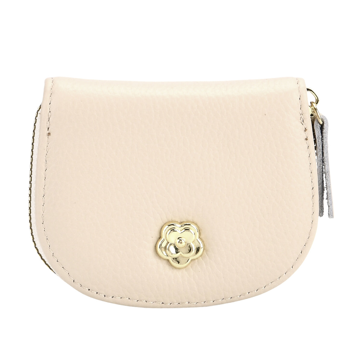 Set of 2 - 100% Genuine Leather Crossbody Bag &amp; Card Wallet with RFID Protection - Cream 7617216 6