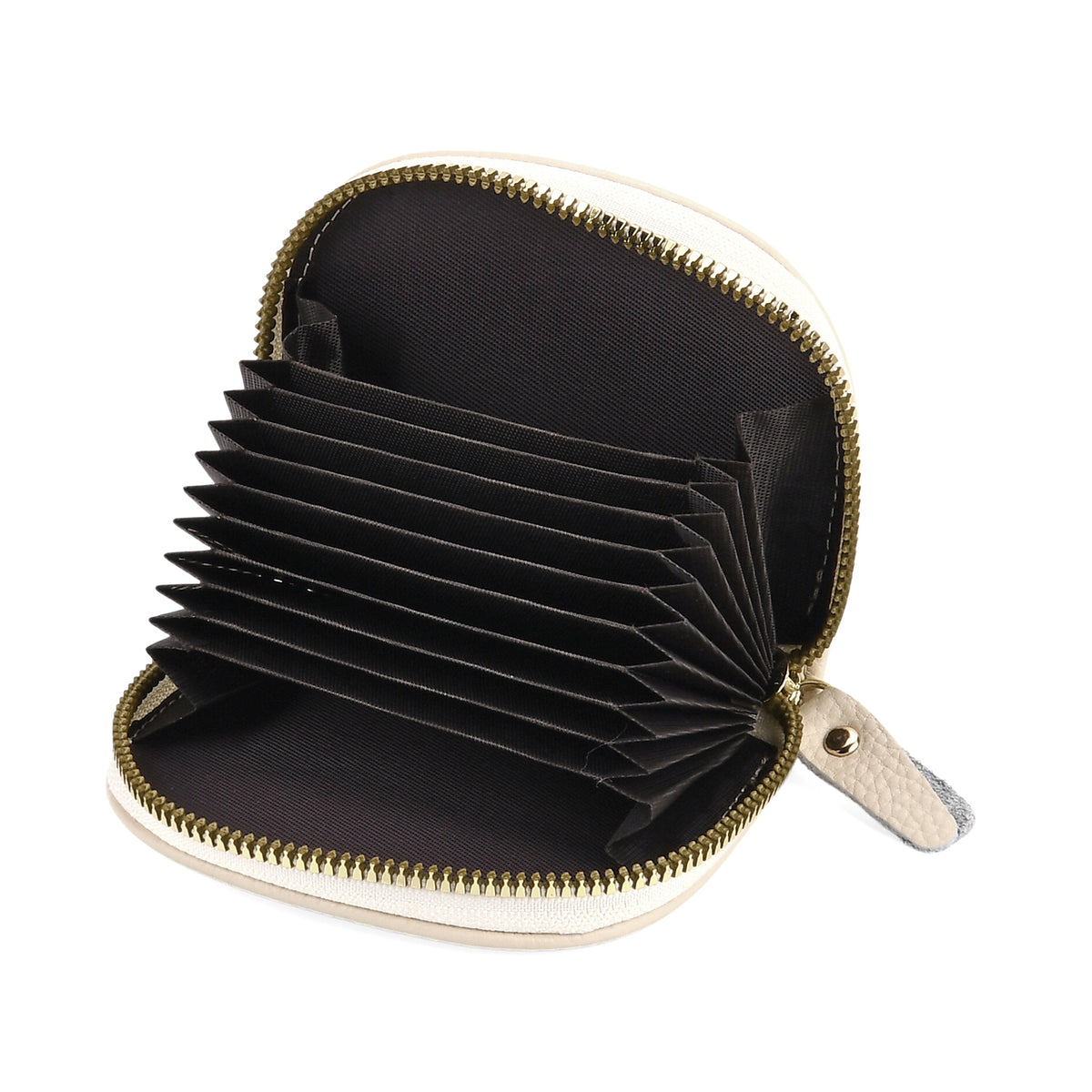 Set of 2 - 100% Genuine Leather Crossbody Bag &amp; Card Wallet with RFID Protection - Cream 7617216 7