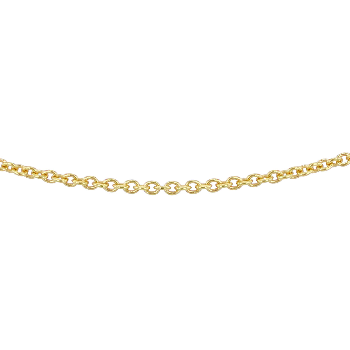 Sterling Silver Yellow Gold Plated Fine Belcher Chain 14 Inch 7617531 0