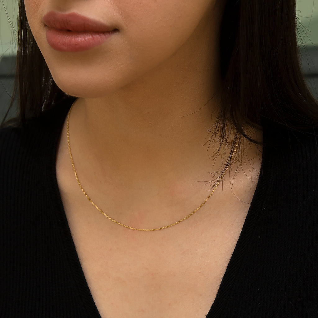 Sterling Silver Chain (Size - 18)_7617757_1