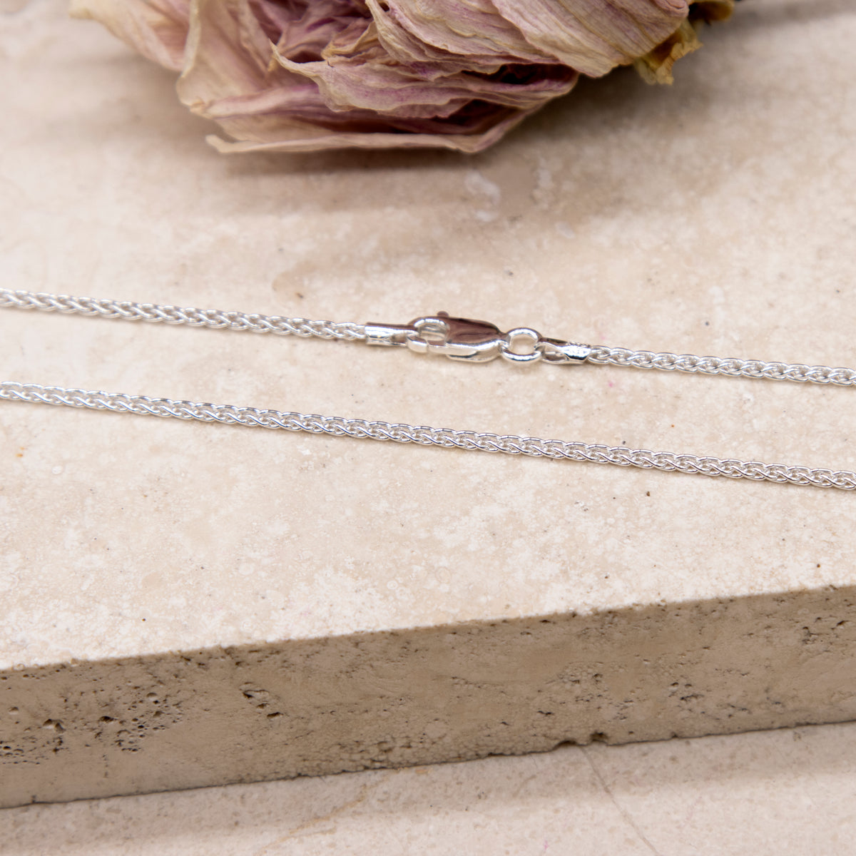 Sterling Silver Spiga Chain 18 Inch 7618658 2
