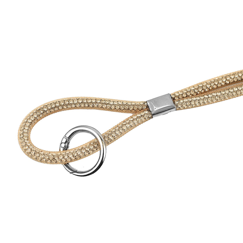 Universal Hanging Neck Phone Strap Decorated with Rhinestones (1.5 m) - Gold_7627322_4