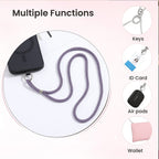 Universal Hanging Neck Phone Strap Decorated with Rhinestones (1.5 m) - Purple_7627323_3