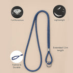 Hands-free multipurpose rhinestone neck strap for phone, keys and ID card