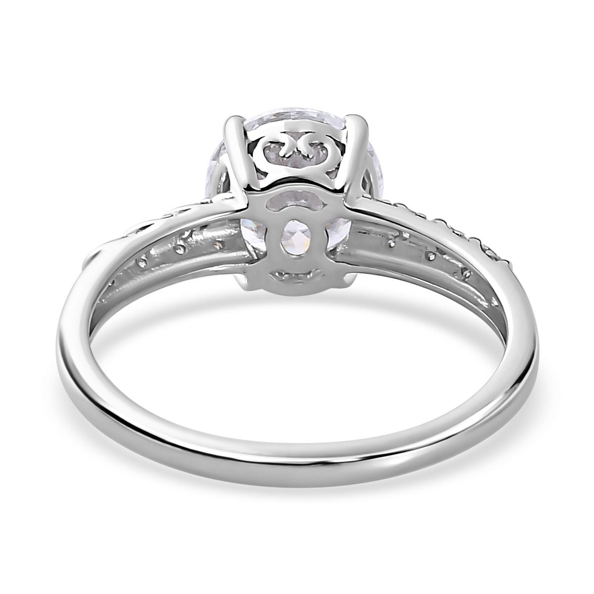9K White Gold Moissanite Ring 1.59 Ct. V32517705 5