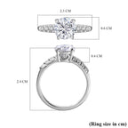 9K White Gold Moissanite Ring 1.59 Ct._7628939_5