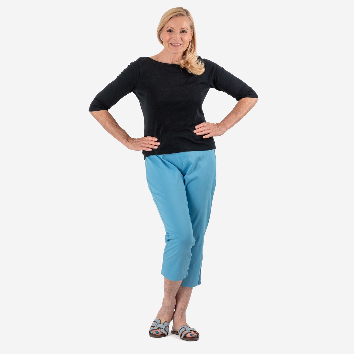 Tamsy Stretch Twill Capri for Women - Cropped Fit V32531556 1