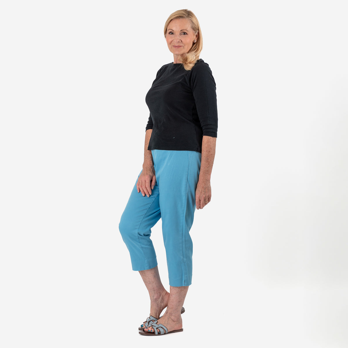 Tamsy Stretch Twill Capri for Women - Cropped Fit V32531556 2