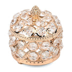 Round Crystal Studded Trinket  Box - Rose Gold_7632644_2