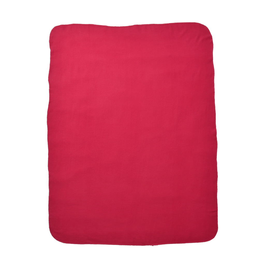 Set of 2 - Fleece Blanket with Horse Stitching (Size 170x130 cm) - Teal_7636644_1
