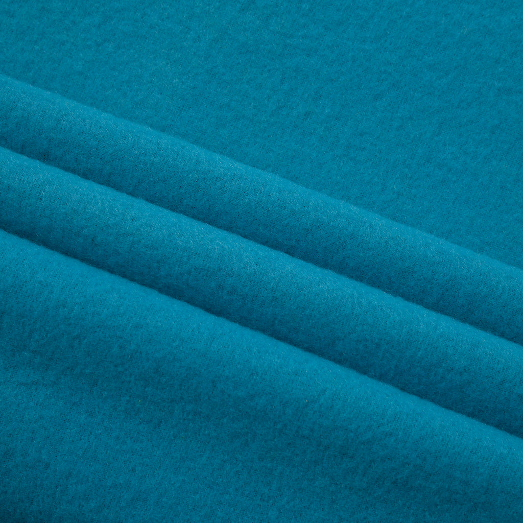 Set of 2 - Fleece Blanket with Horse Stitching (Size 170x130 cm) - Teal_7636644_7
