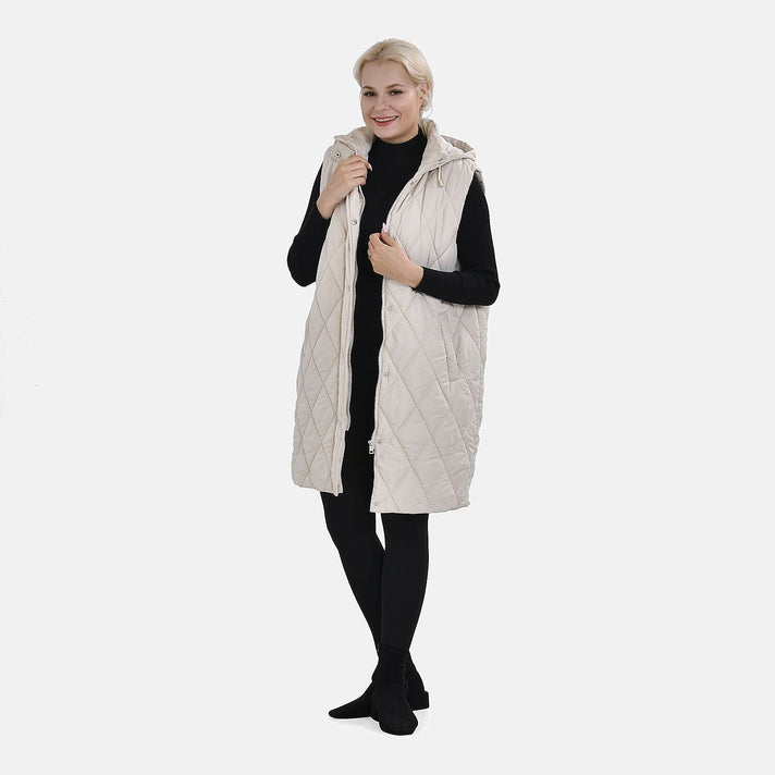 Tamsy Hoodie Puffer Gilet with 2 Side Pockets (XL) 7638857 1