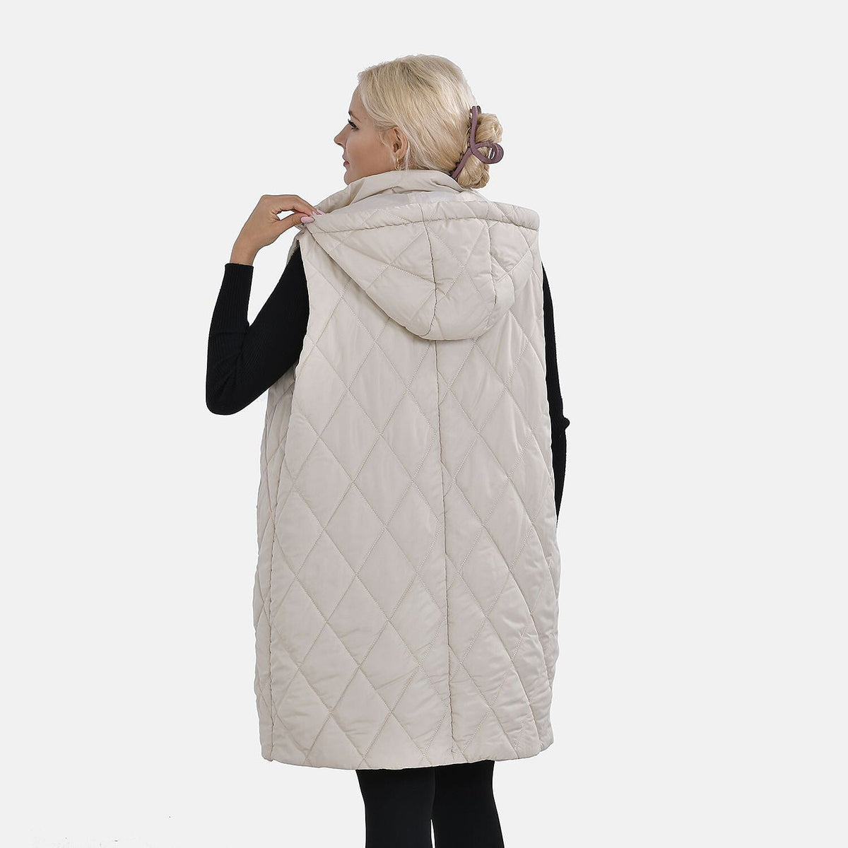 Tamsy Hoodie Puffer Gilet with 2 Side Pockets (XL) 7638857 2