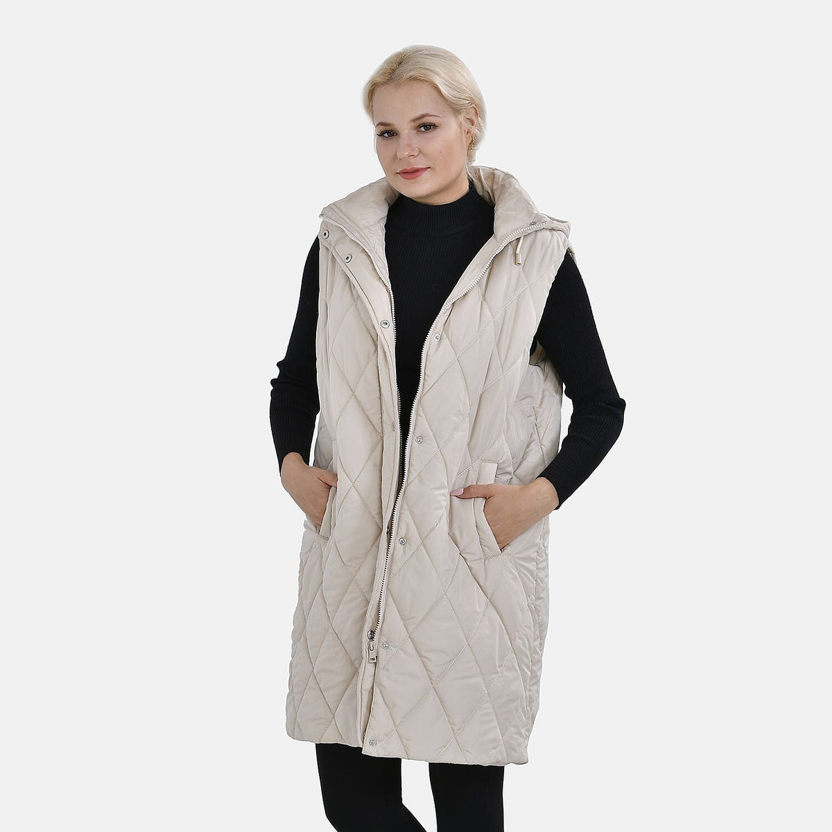 Tamsy Hoodie Puffer Gilet with 2 Side Pockets (XL) 7638857 4