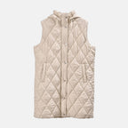 Tamsy Hoodie Puffer Gilet with 2 Side Pockets (Size XL) - Beige_7638857_5