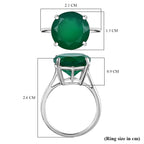 D'Joy Verde Onyx Solitaire Ring in Sterling Silver 5.41 Ct._7644272_5