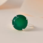 D'Joy Verde Onyx Solitaire Ring in Sterling Silver 5.41 Ct._7644276_1