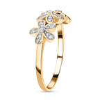 Diamond Ring in 18K Vermeil Yellow Gold Plated Sterling Silver 0.20 Ct_7645359_1