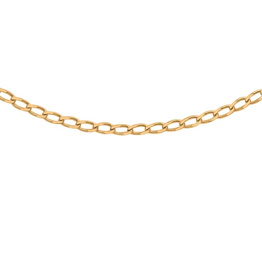 Hatton Garden Closeout - 9K Yellow Gold Open Curb Chain (Size - 20) 7647057 0