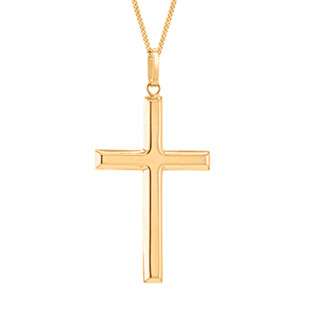 Hatton Garden Closeout - 9K Yellow Gold Large Cross Pendant 7647252 0