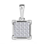 14K White Gold SGL Certified Diamond (I1-I2-G/H) Pendant 0.50 Ct._7648820