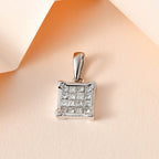 14K White Gold SGL Certified Diamond (I1-I2-G/H) Pendant 0.50 Ct._7648820_2