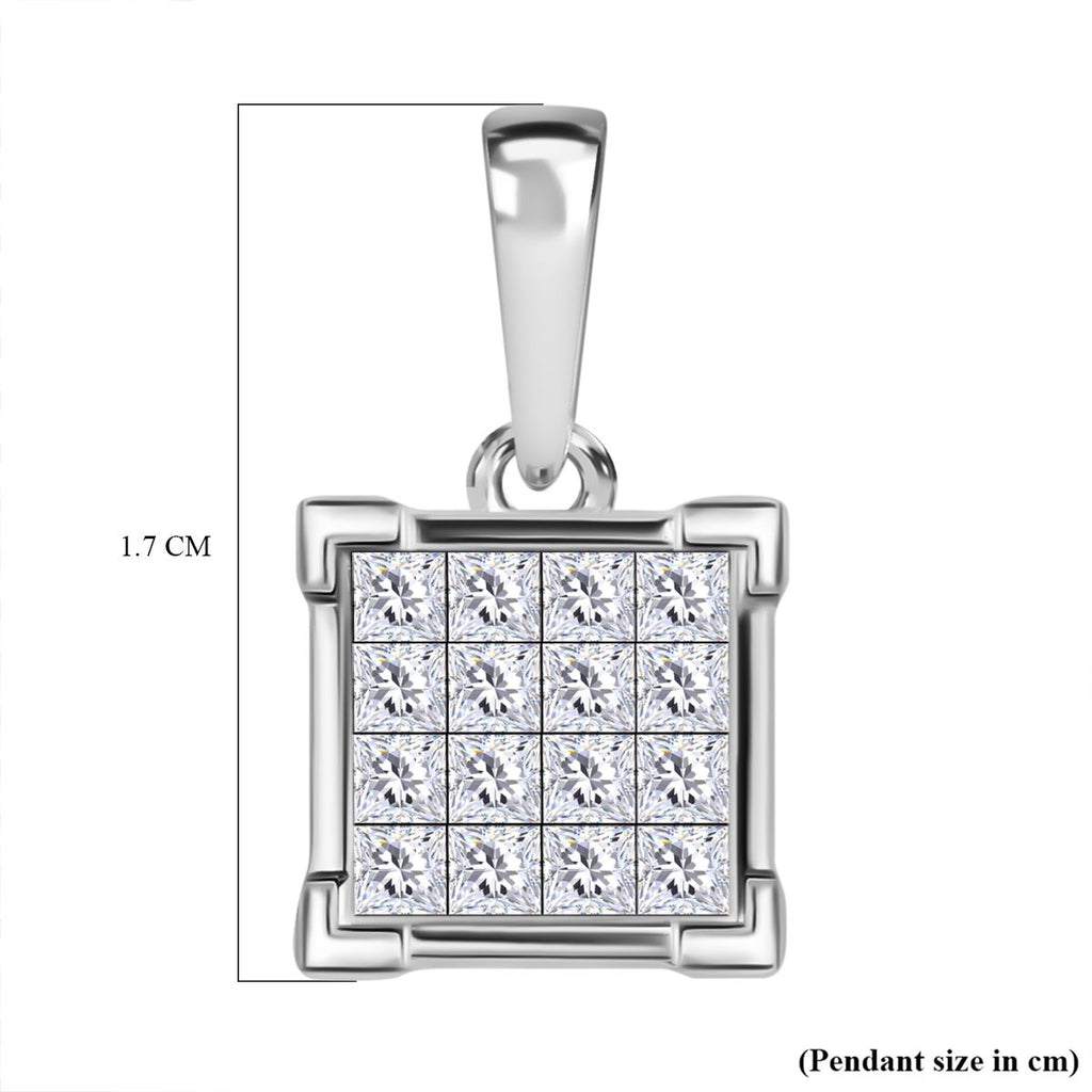14K White Gold SGL Certified Diamond (I1-I2-G/H) Pendant 0.50 Ct._7648820_5