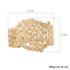 One Time Deal - Natural Diamond Palmyre Ring in 18K Vermeil Yellow Gold Plated Sterling Silver 0.54 Ct_7648936_5