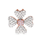 Designer Inspired - 9K Rose Gold Pink Diamond & White Diamond Clove Pendant 0.51 Ct_7652296