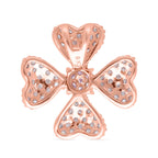 Designer Inspired - 9K Rose Gold Pink Diamond & White Diamond Clove Pendant 0.51 Ct_7652296_2