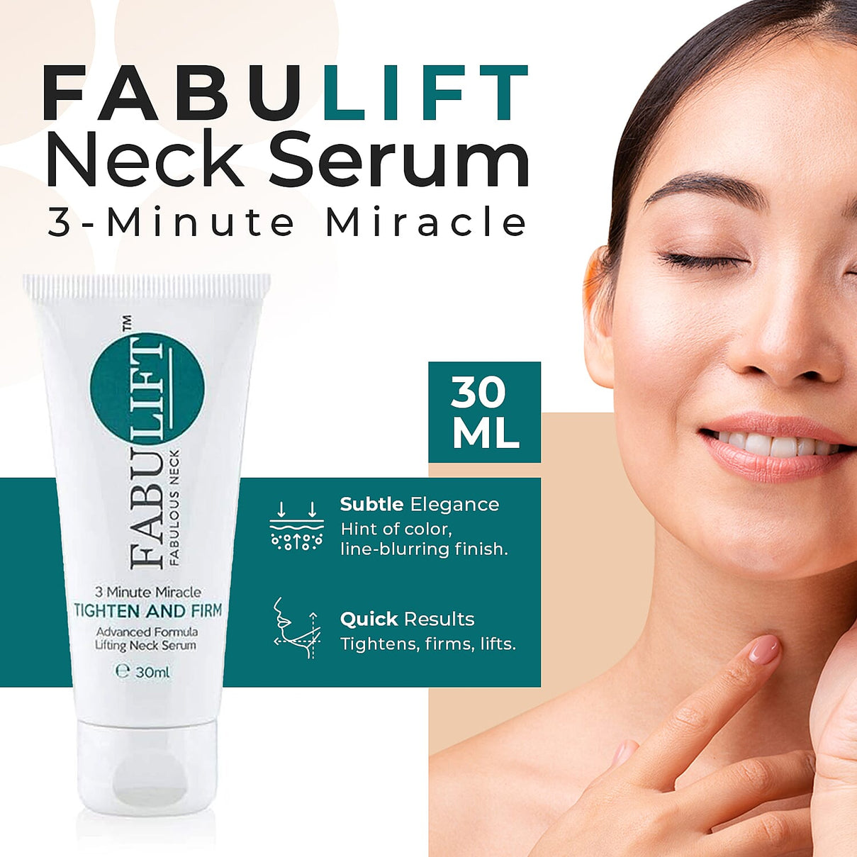 Fabulift Tighten and Firm Lifting Neck Serum 30ml 7653258 2