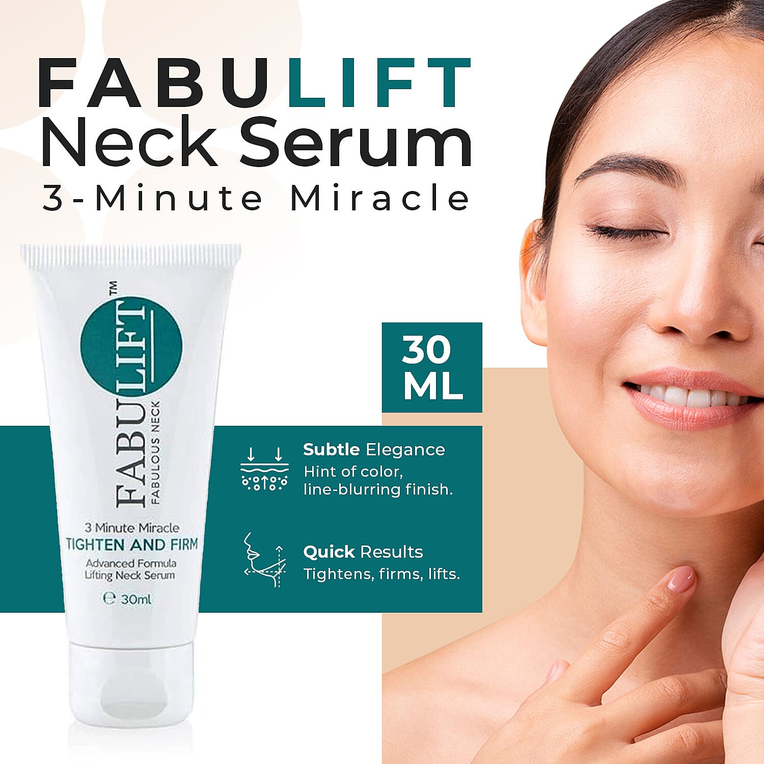 Fabulift Tighten and Firm Lifting Neck Serum 30ml 7653258 2