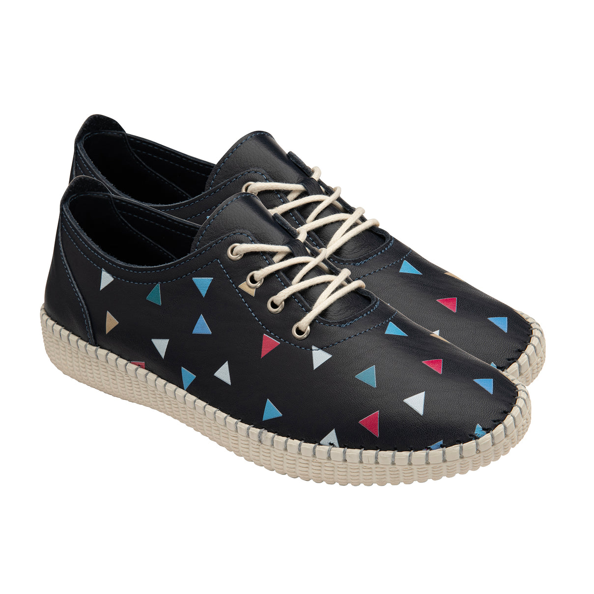 LOTUS Leather Kay Womens Lace Up Shoe (Size 3) - Navy 7656862 0