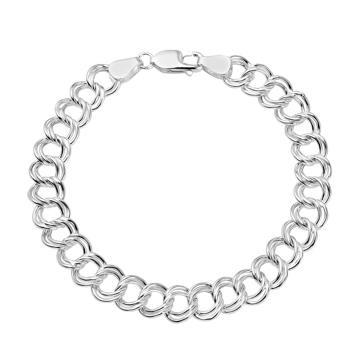 NY Closeout Deal - Sterling Silver Curb Bracelet (Size 7.5) with Lobster Clasp, Silver Wt. 6.00 Gms. 7657137 0