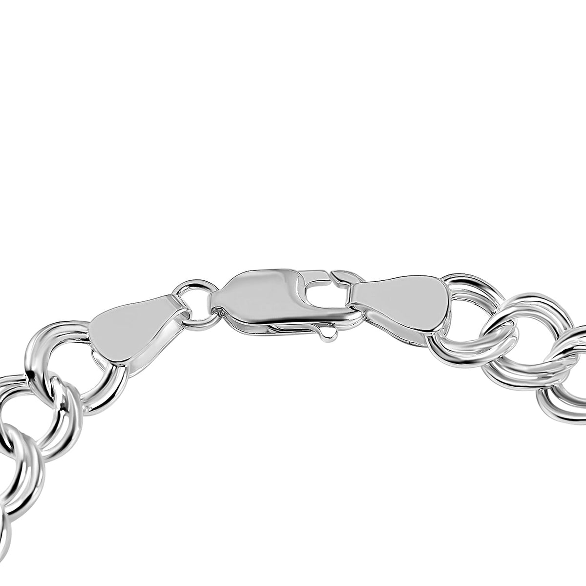 NY Closeout Deal - Sterling Silver Curb Bracelet (Size 7.5) with Lobster Clasp, Silver Wt. 6.00 Gms. 7657137 5
