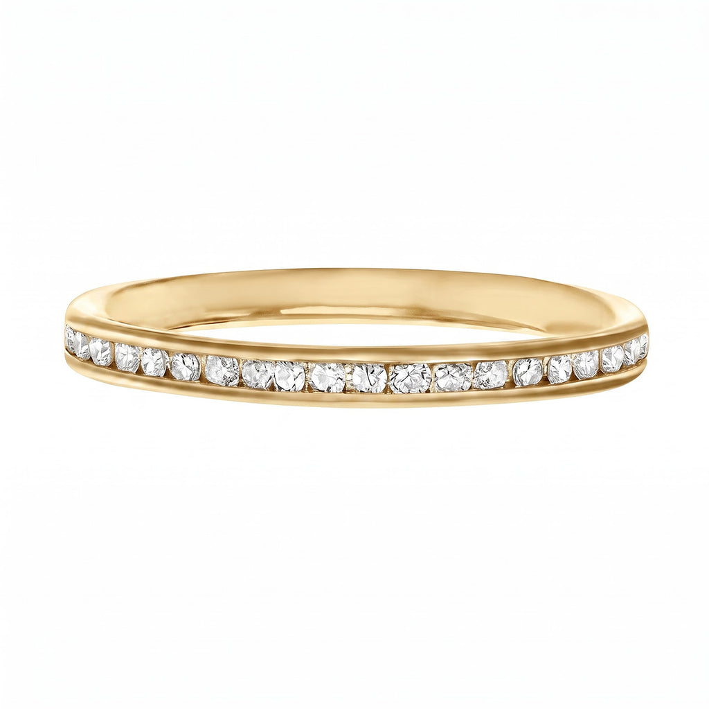 9K Yellow Gold  A   Finest CZ  Ring 0.01 ct,  Gold Wt. 0.8 Gms  0.005  Ct._7661544