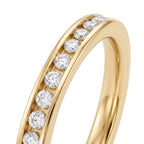 9K Yellow Gold  A   Finest CZ  Ring 0.01 ct,  Gold Wt. 0.8 Gms  0.005  Ct._7661544_3