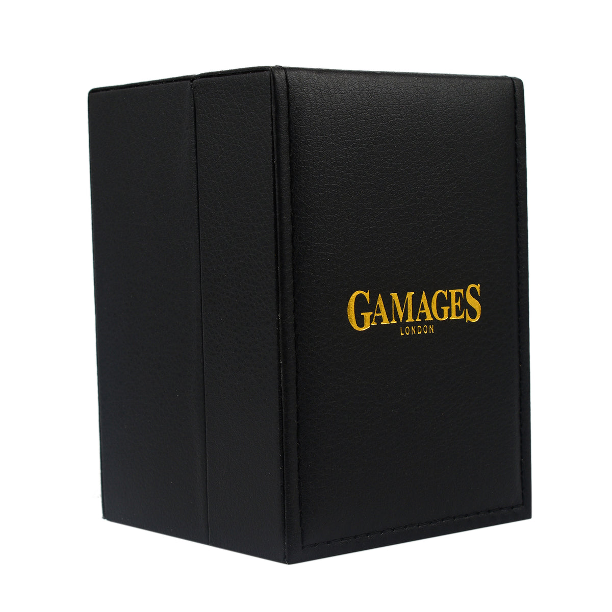 Gamages of London Ladies Dame Diamond Swiss Quartz Movement Water Resistant Watch with White Leather Strap in Gold Tone 7663859 7