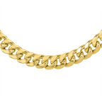 Italian Mega Closeout - 9K Yellow Gold Cuban Link Necklace        (Size - 22) With Lobster Clasp_7663937