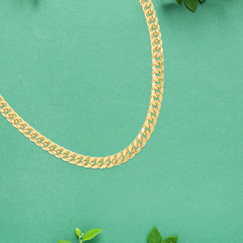 Italian Mega Closeout - 9K Yellow Gold Cuban Link Necklace        (Size - 22) With Lobster Clasp_7663937_1