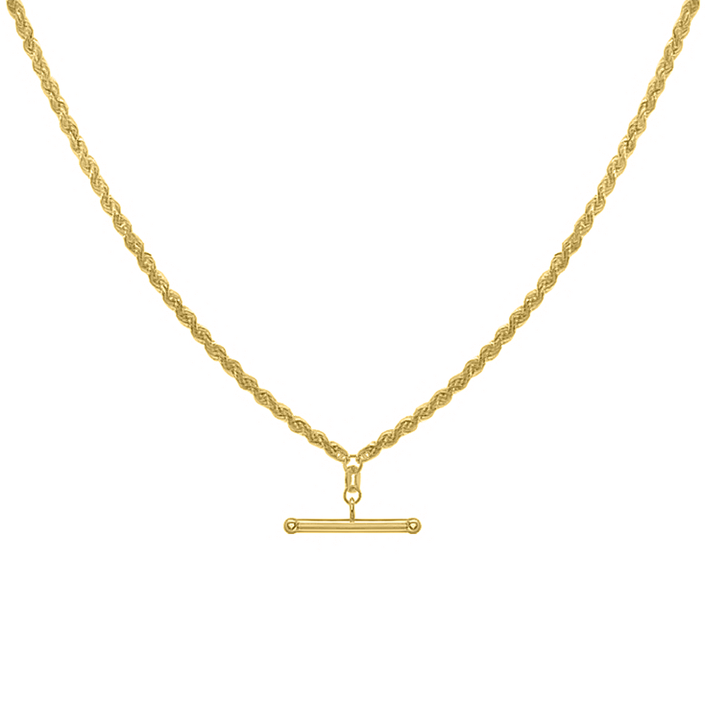 9K Yellow Gold Rope Albert Necklace (Size - 18), Gold Wt. 5.70 Gms_7663950_1
