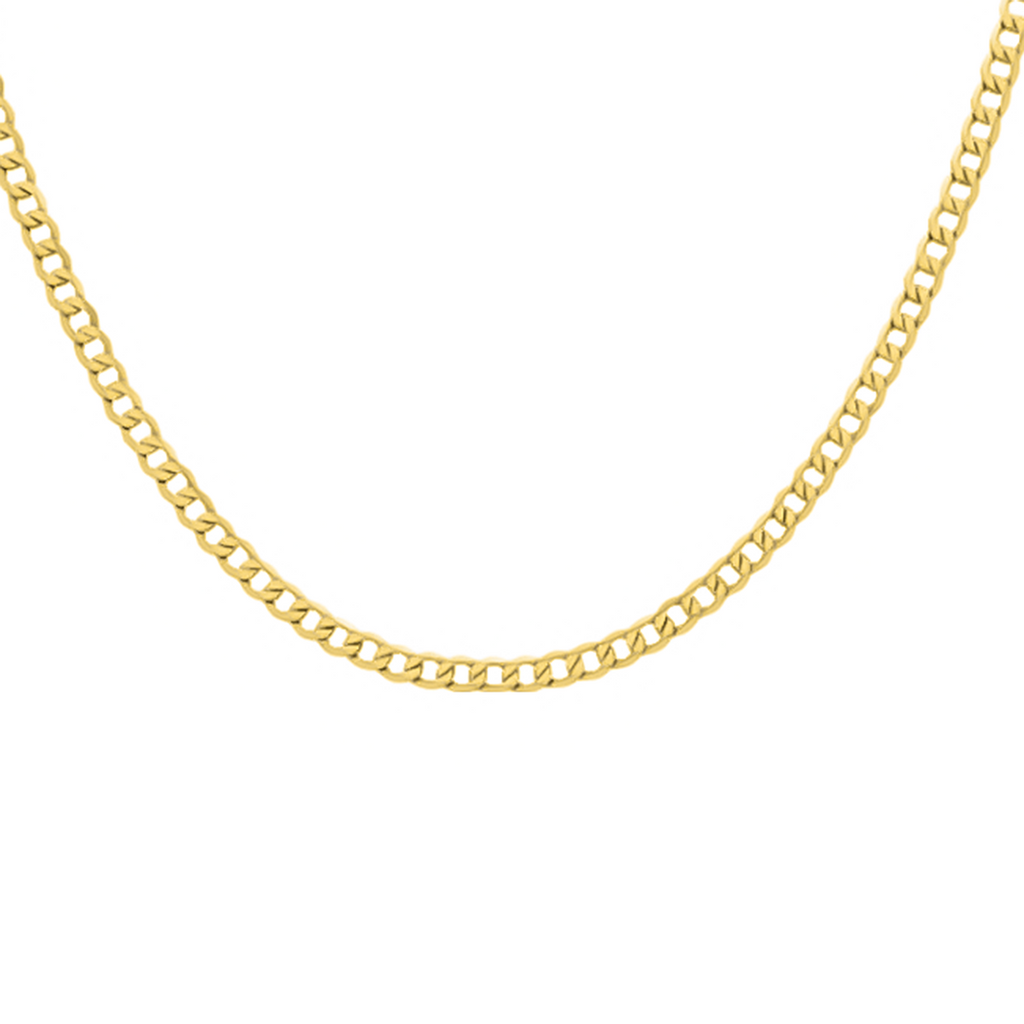 Closeout Deal - 9K Yellow Gold Curb Necklace (Size - 18), Gold Wt. 6.80 Gms_7663966_1