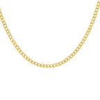 Closeout Deal - 9K Yellow Gold Curb Necklace (Size - 18), Gold Wt. 6.80 Gms_7663966_1