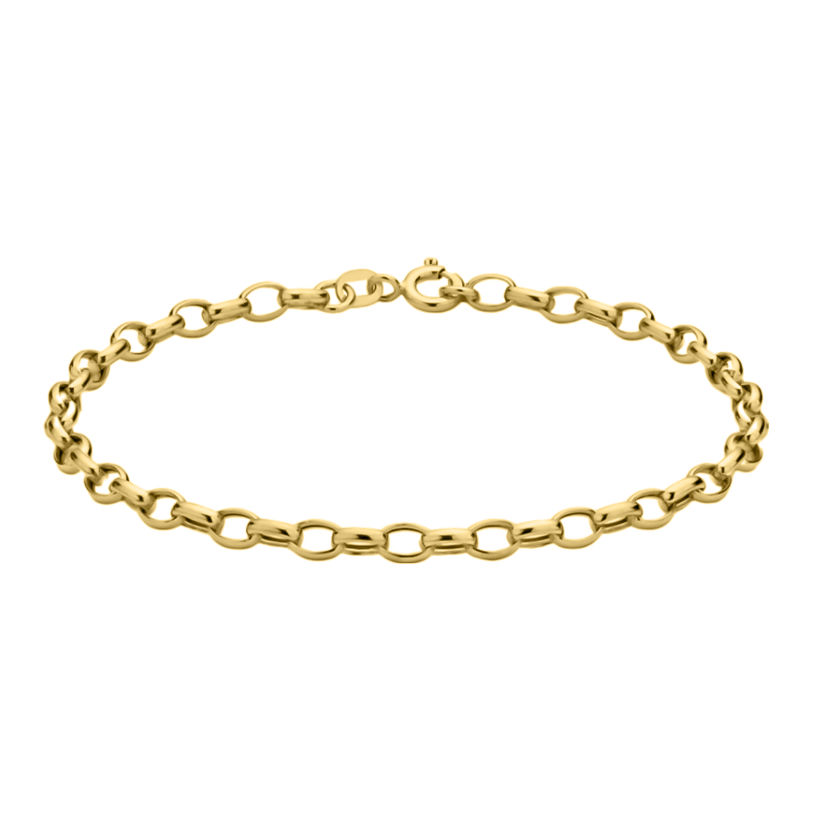 Mega Black Friday-  Your Choice Deal - 9K Yellow Gold Oval Belcher Bracelet (Size - 7.5) 7663986 0