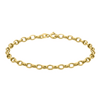 Mega Black Friday-  Your Choice Deal - 9K Yellow Gold Oval Belcher Bracelet (Size - 7.5)_7663986