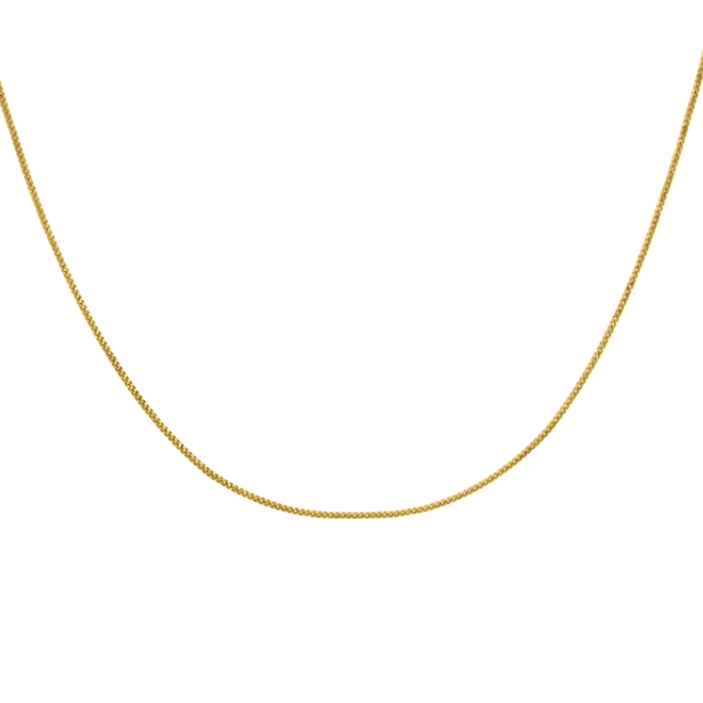 Gold Mega Deal- 9K Yellow Gold Diamond Cut Curb Chain (Size - 18)_7664025