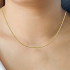 Gold Mega Deal- 9K Yellow Gold Diamond Cut Curb Chain (Size - 18)_7664025_2