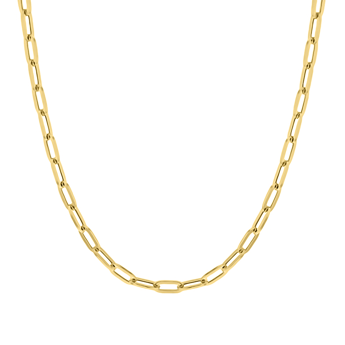 Hatton Garden Close Out Deal - 9K Yellow Gold Paper Clip Necklace (Size - 20), Gold Wt. 9.10 Gms 7664029 1