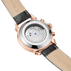 Limited Edition Swan & Edgar Hand Assembled Scholar Automatic Movement White Dial Water Resistant Watch With Black Leather Strap_7664035_3
