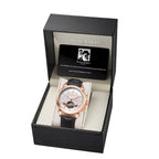 Limited Edition Swan & Edgar Hand Assembled Scholar Automatic Movement White Dial Water Resistant Watch With Black Leather Strap_7664035_4